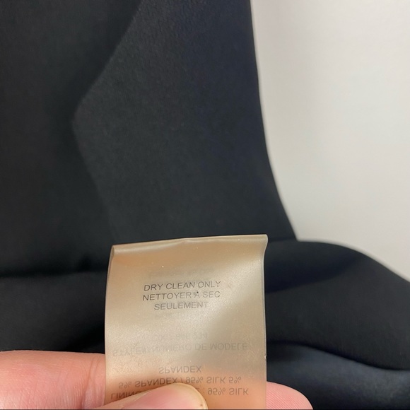 ALICE + OLIVIA Black Sleeveless Mini Cocktail Side Cutout Dress Solid Medium M - Picture 11 of 11